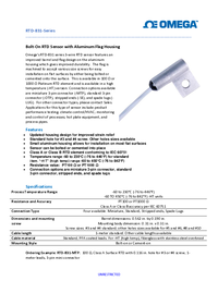 Thumbnail of document Data Sheet - RTD-831 Bolt-On RTD Sensor with Aluminum Flag Housing